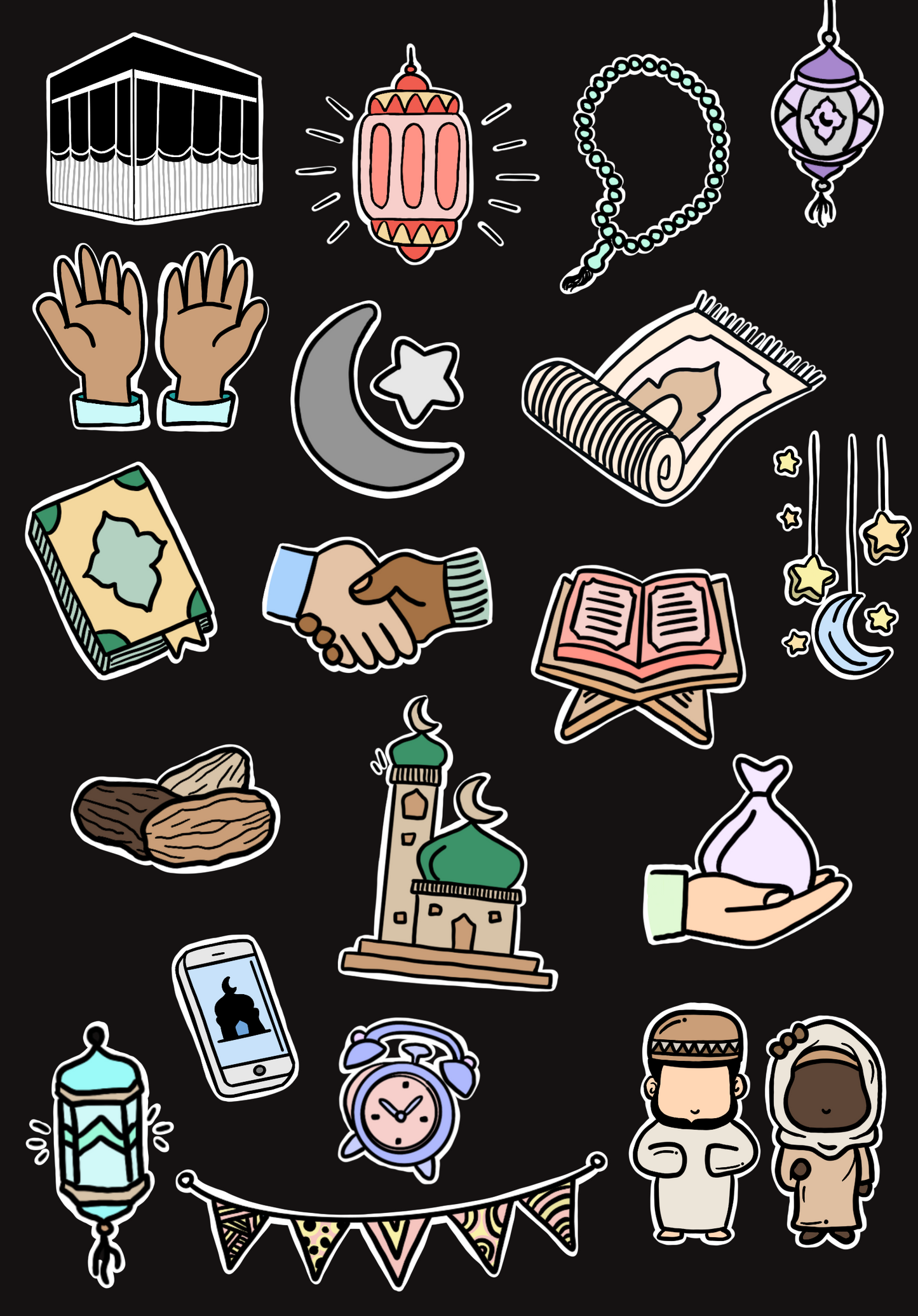 Illustrated Sticker Pack - Islamic