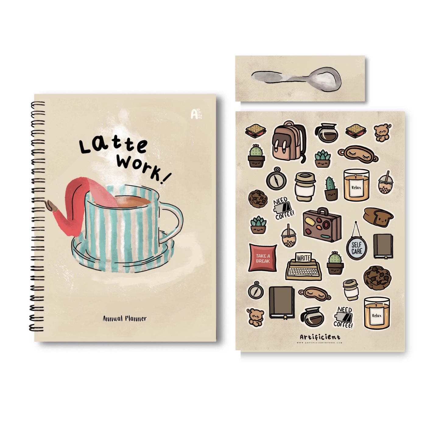 Annual Planner Set- Latte Work (2025 Edition)